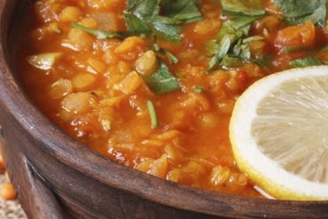 Red Lentil Daal with Sunflower Seeds